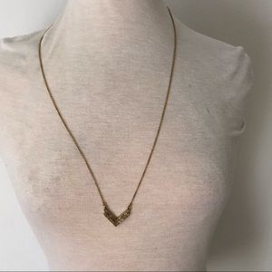 Jcrew gold toned long necklace